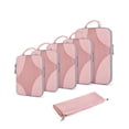 thumbnail image 1 of BAGSMART Compression Packing Cubes for Travel, Compressible Packing Cubes for Carry On Suitcase, Lightweight Travel Essentials (6-Pack (1L+2M+2S+1Shoe Bag),Pink, 1 of 7
