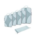 thumbnail image 1 of BAGSMART Compression Packing Cubes for Travel, Compressible Packing Cubes for Carry On Suitcase, Lightweight Travel Essentials (6-Pack (1L+2M+2S+1Shoe Bag) ,Sky Blue, 1 of 6