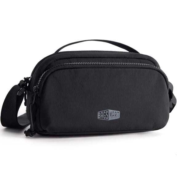 BAGSMART Crossbody Bag for Women, Small Shoulder Handbag with Adjustable Straps for Everyday Carry, Casual, Travel, Black