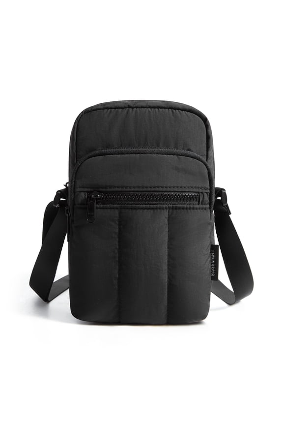 Crossbody Cell Phone Bag, Casual Shoulder Purse Bag with Adjustable Strap for Everyday Carry, Black