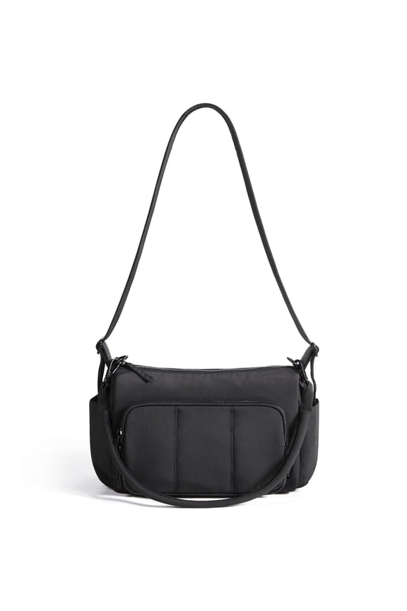 Quilted Crossbody Bags for Everyday Carry, Travel Shoulder Bag with Adjustable Strap, Black