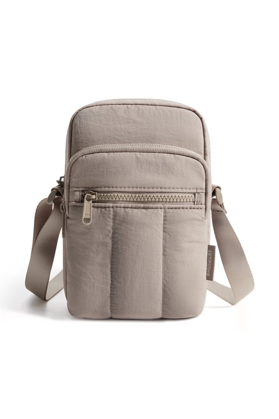 Crossbody Cell Phone Bag, Casual Shoulder Purse Bag with Adjustable Strap for Everyday Carry, Camel