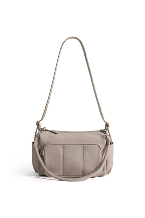 Quilted Crossbody Bags for Everyday Carry, Travel Shoulder Bag with Adjustable Strap, Camel