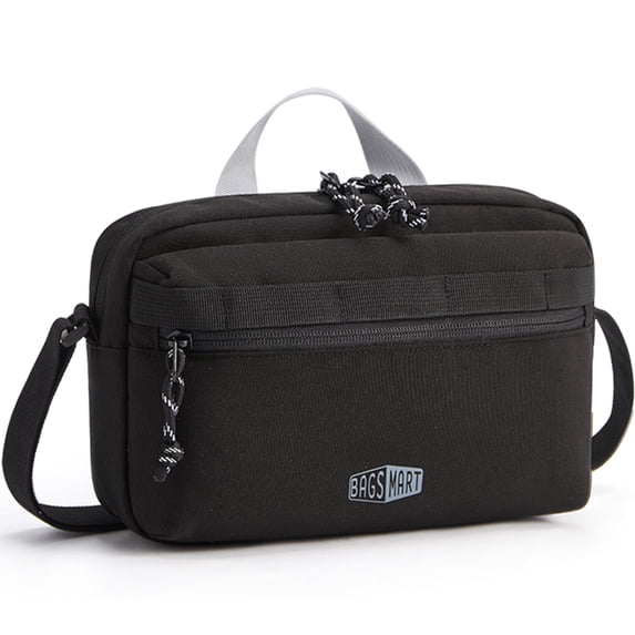 BAGSMART Crossbody Bag, Shoulder Handbag with Adjustable Straps for Everyday Carry, Casual, Travel, Black