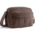 thumbnail image 1 of BAGSMART Crossbody Bags for Women Travel Purse, Medium Quilted Puffy cross body bag, Handbags Shoulder Purses, Coffee, 1 of 10