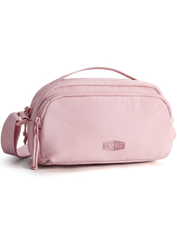 Crossbody Bag for Women, Small Shoulder Handbag with Adjustable Straps for Everyday Carry, Casual, Travel, Pink