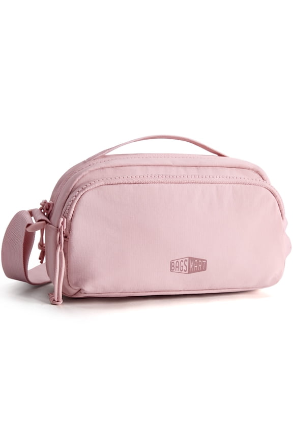 Crossbody Bag for Women, Small Shoulder Handbag with Adjustable Straps for Everyday Carry, Casual, Travel, Pink