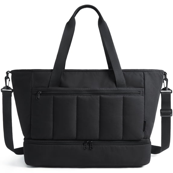 BAGSMART Weekender Overnight Bag for Women Tote Bag, 39L Large Travel Duffle Bag Carry On Gym Bag with Luggage Sleeve and Shoe Compartment, Ladies Shoulder Handbags Top Handle Purses