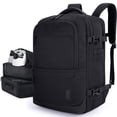 thumbnail image 1 of BAGSMART Extra Larger 40L Travel Backpack Expandable Business Backpack with Packing Cubes, Airline Approved Carry On Luggage Backpack Fit 17" Laptop, Waterproof College Daypack with Shoe Bag, Black, 1 of 7