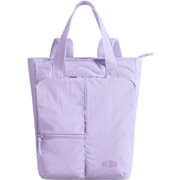 BAGSMART Paz 20L Totepack, Water-Resistant College Backpack Casual Daypack Bookbag for 15.6 Inch Laptop, Purple