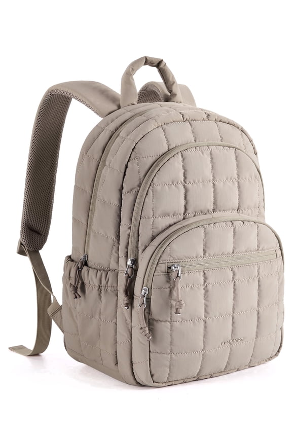 College Backpack, Lightweight Bookbag with 15.6 inch Laptop Compartment, Fashion Daypack for Casual Work Commuter Camel
