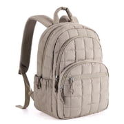 BAGSMART College Backpack, Lightweight Bookbag with 15.6 inch Laptop Compartment, Fashion Daypack for Casual Work Commuter Camel