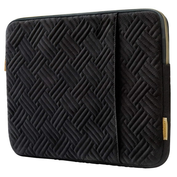 BAGSMART Laptop Sleeve for 13-13.3" Notebook, Protective Soft Padded Zipper Cover Carrying Computer Bag with Pocket, Compatible with MacBook Air/Pro Chromebook Tablet Ultrabook 14 inch, Black
