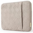 thumbnail image 1 of BAGSMART Laptop Sleeve for 13-13.3" Notebook, Protective Soft Padded Zipper Cover Carrying Computer Bag with Pocket, Compatible with MacBook Air/Pro Chromebook Tablet Ultrabook 14 inch, Light Tan, 1 of 9