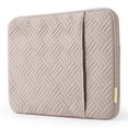 thumbnail image 1 of BAGSMART Laptop Sleeve for 13-13.3" Notebook, Protective Soft Padded Zipper Cover Carrying Computer Bag with Pocket, Compatible with MacBook Air/Pro Chromebook Tablet Ultrabook 14 inch, Light Tan, 1 of 9