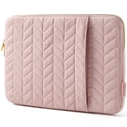 BAGSMART Laptop Sleeve for 13-13.3" Notebook, Protective Soft Padded Zipper Cover Carrying Computer Bag with Pocket, Com