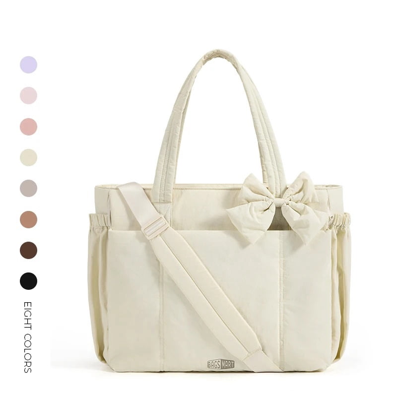 BAGSMART Large Capacity Tote Bag for Women Versatile Commuting Handbag Messenger Multiple Pockets Shoulder Sport Bag