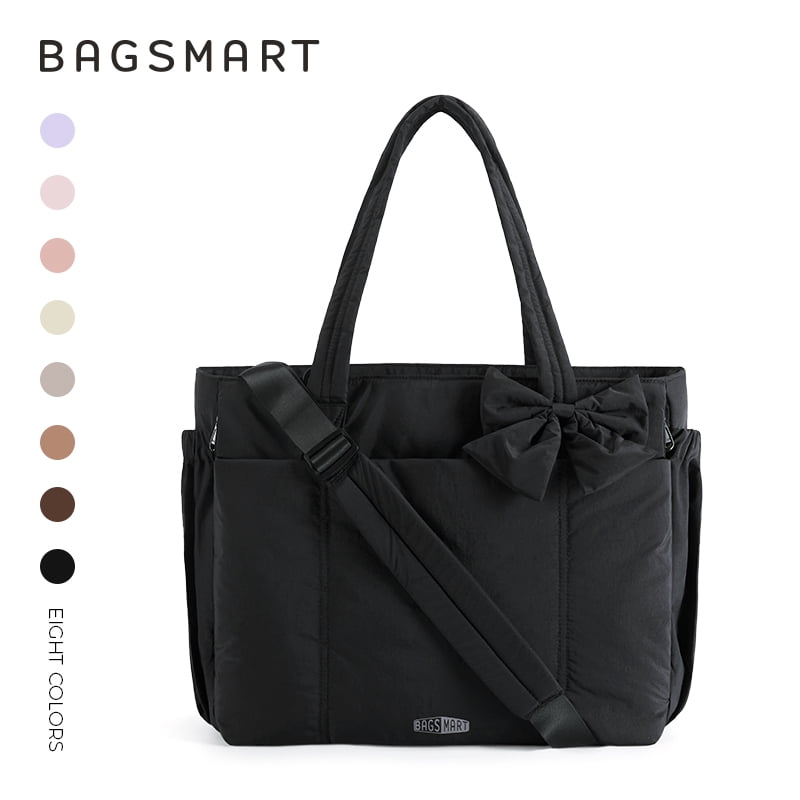 BAGSMART Large Capacity Tote Bag for Women Versatile Commuting Handbag Messenger Multiple Pockets Shoulder Sport Bag