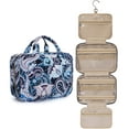 thumbnail image 1 of BAGSMART Large Size Toiletry Bag Travel Bag with Hanging Hook, Water-resistant Makeup Cosmetic Bag Travel Toiletries Organizer for Women Men, Full Sized Container, Blue Paisley, 1 of 7