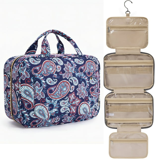 BAGSMART Large Travel Toiletry Bag, Makeup Cosmetic Bag Travel