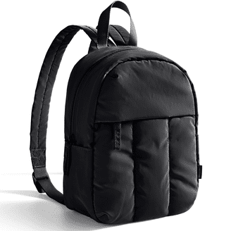 Time and Tru Women's Jessa Backpack, Black, 6.3