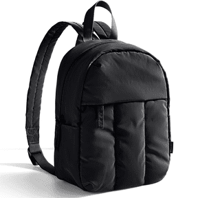 BAGSMART Lightweight Backpack Purses for Women, Water-resistant Puffer Mini Backpack Small Daily Backpack Fashion Bookbag, Quilted Black