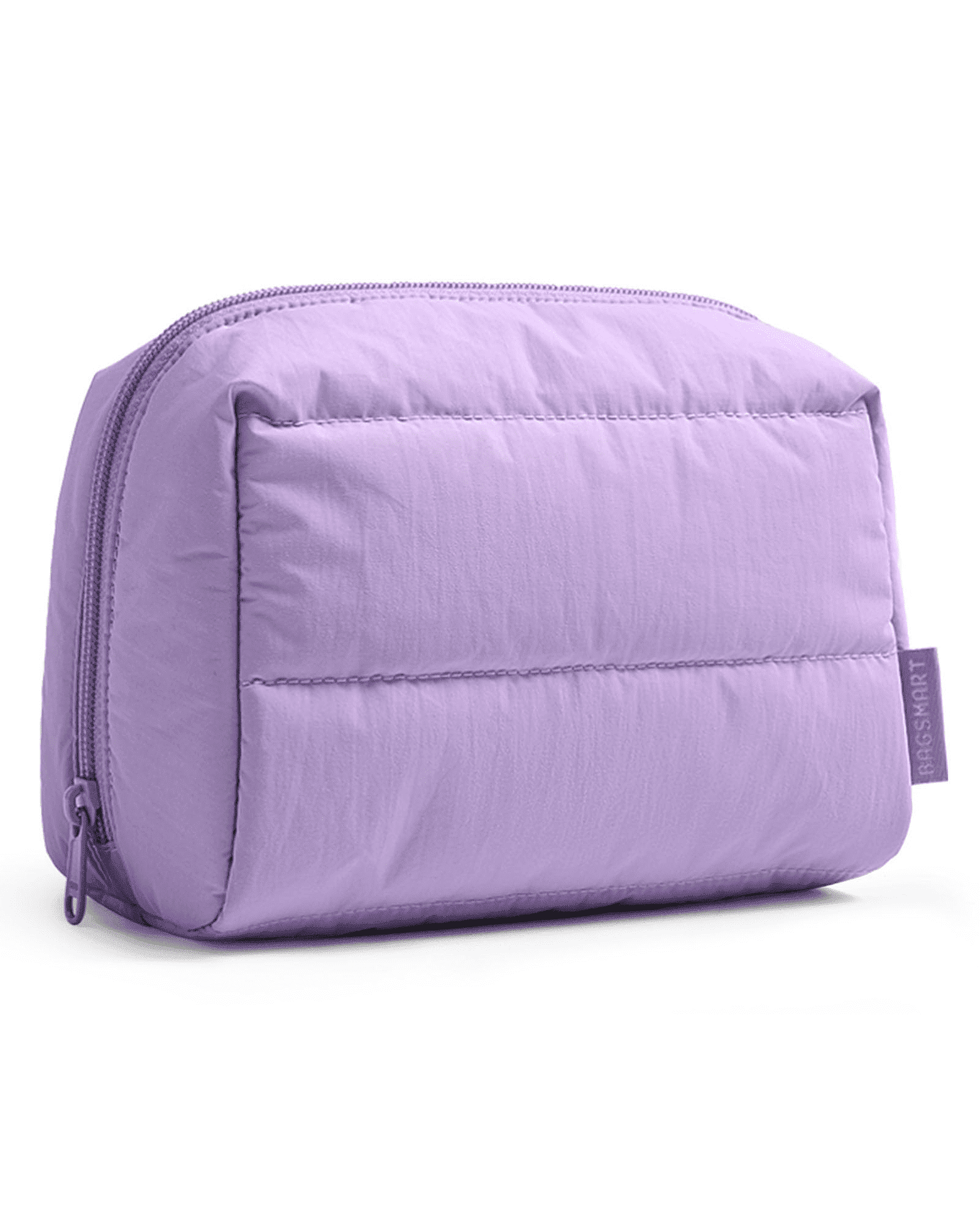 BAGSMART Travel Makeup Bag, Wide Opening Cosmetic Bag Compact ...