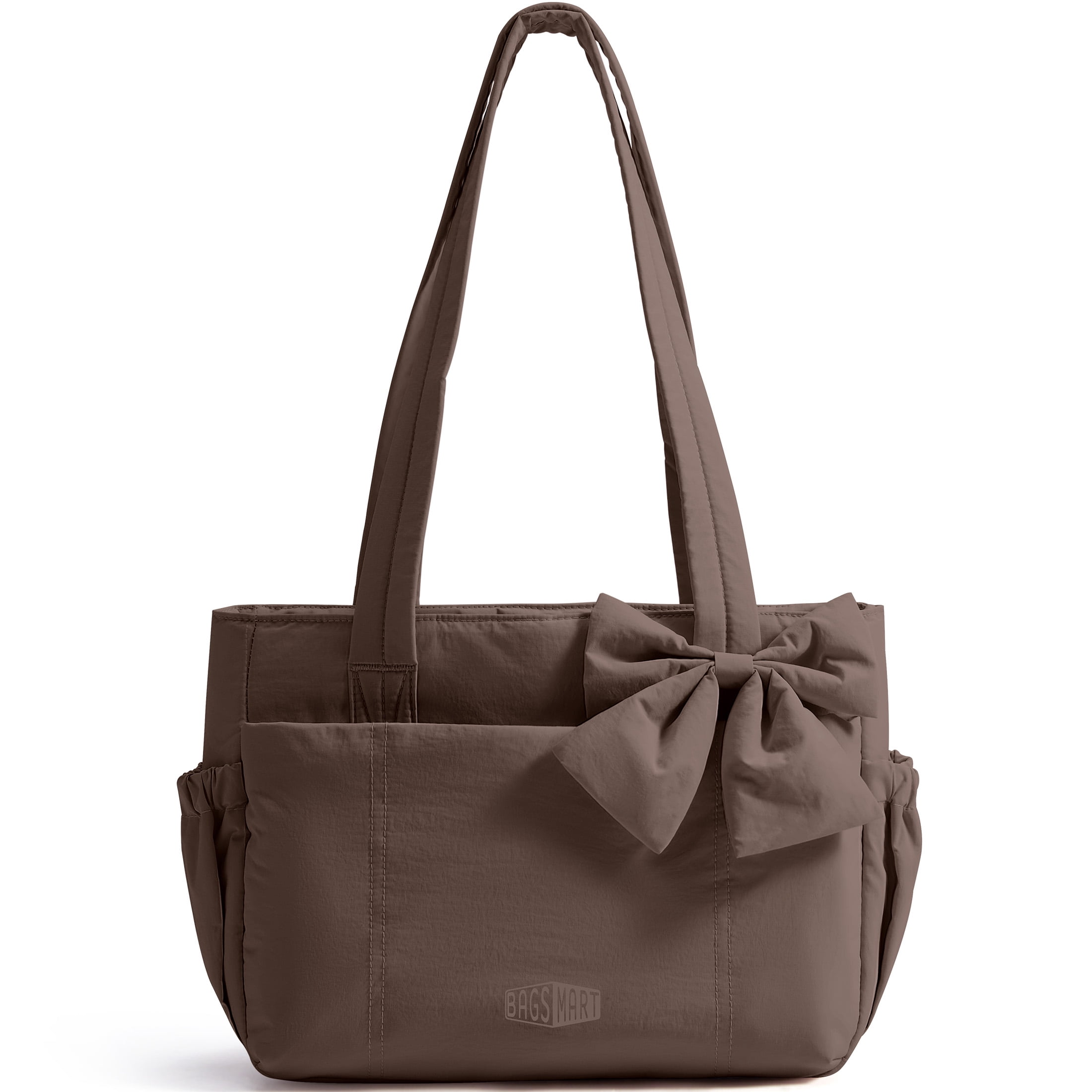 BAGSMART Crush Everyday Tote Bag for Women, Lightweight Tote Bag Casual Handbags for 13-Inch Laptop, Travel, Work, Beach, Gym, Shop, Coffee
