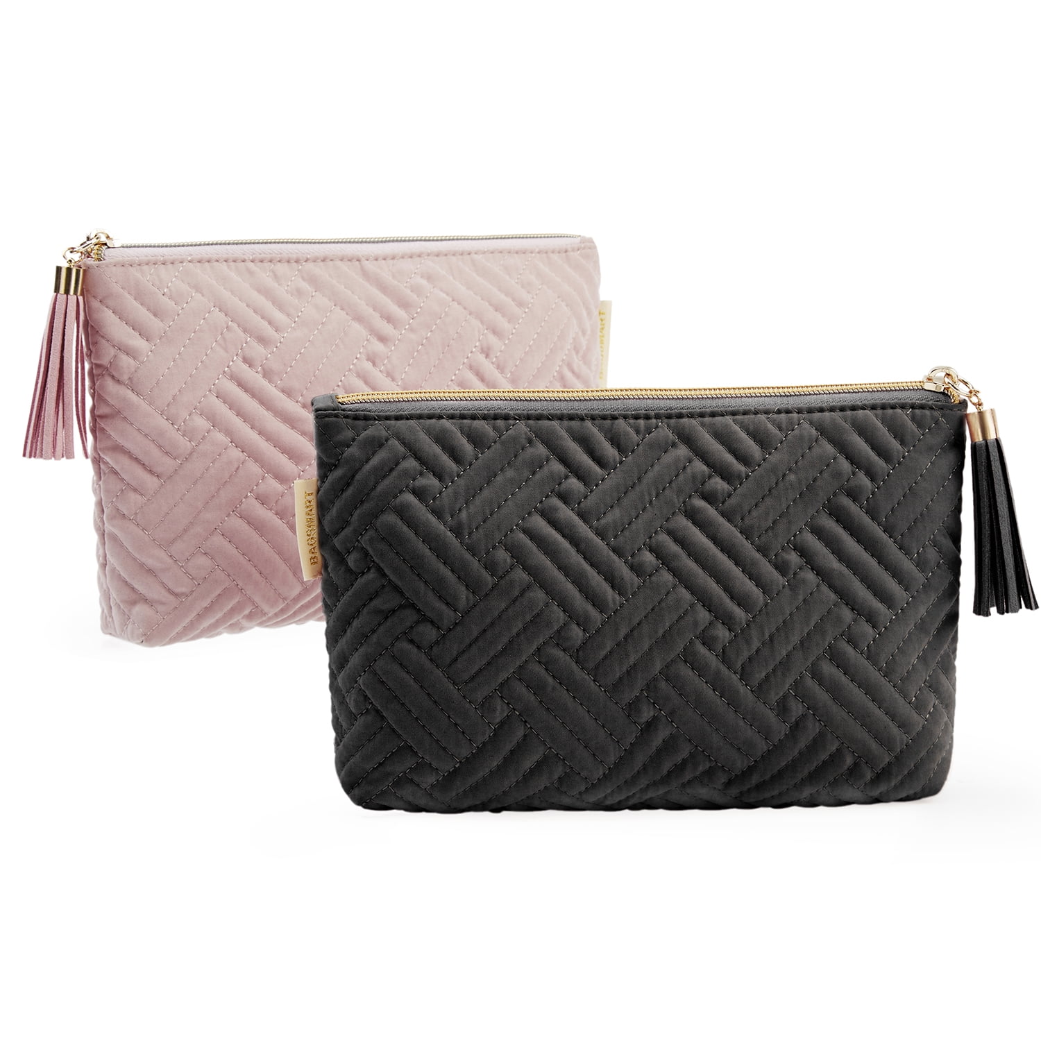 BAGSMART Small Makeup Bags, Cosmetic Bag, Lipstick Pouch, Zipper Pouch