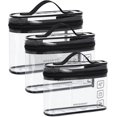 thumbnail image 1 of BAGSMART TSA Approved Toiletry Bag, 2 Pack Clear Makeup Cosmetic Bag Organizer, Quart Size Travel Bag for Toiletries, Carry-on Travel Accessories Essentials, Black-2pcs, 1 of 10