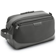 BAGSMART Toiletry Bag for Men, Large Travel Cosmetic Bag Dopp Kit Water-resistant Shaving Bag for Toiletries Accessories, Gray