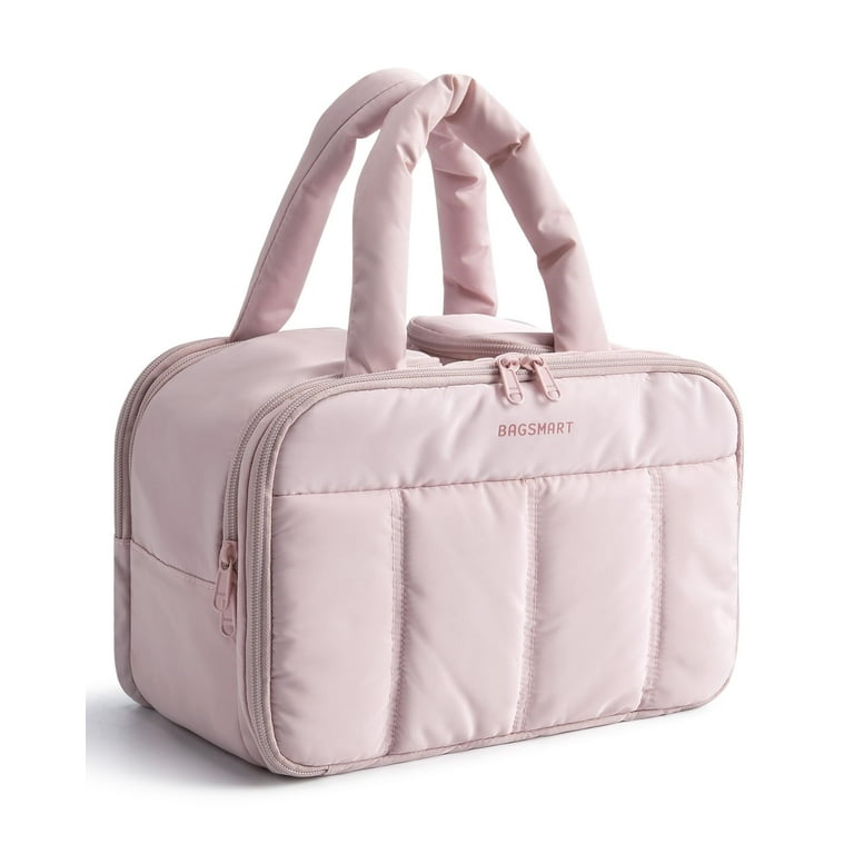BAGSMART Travel Toiletry Bag, Puffy Large Toiletry Bag for Women