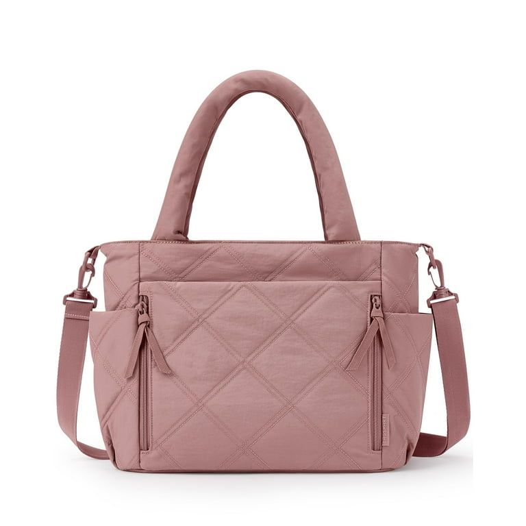 BAGSMART Puffer Tote Bag for Women, Crossbody Bag with