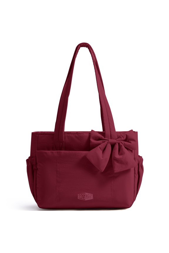 Crush Everyday Tote Bag for Women, Lightweight Tote Bag Casual Handbags for 14-Inch Laptop, Travel, Work, Beach, Gym, Shop, Red