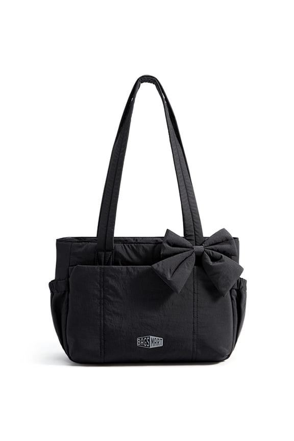 Crush Everyday Tote Bag for Women, Lightweight Tote Bag Casual Handbags for 13-Inch Laptop, Travel, Work, Beach, Gym, Shop, Black