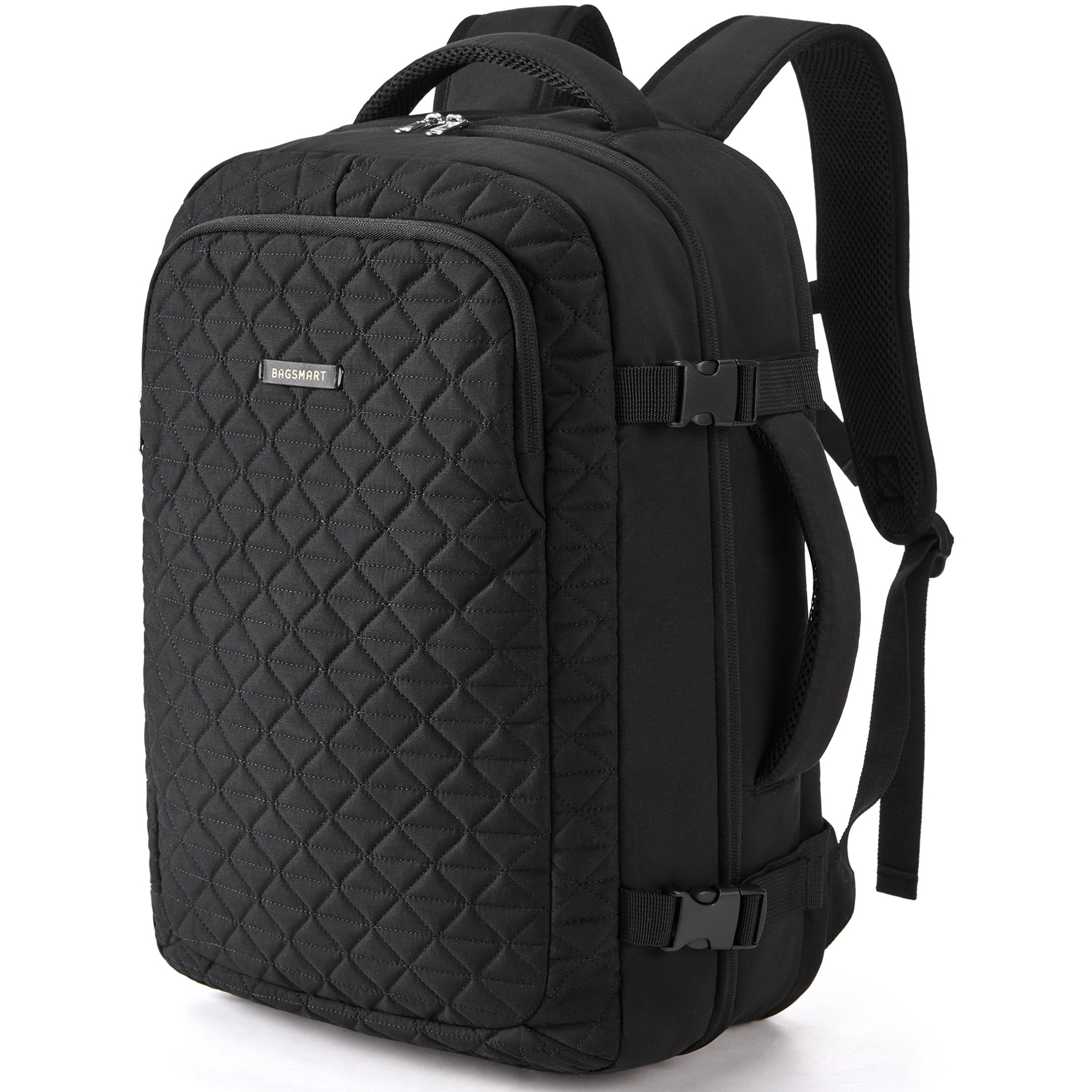 【美品】bagsmart米国ブランド 軽量キルティング バックパック リュック BAGSMART Travel Backpack, 30L Flight Approved Carry on Backpack