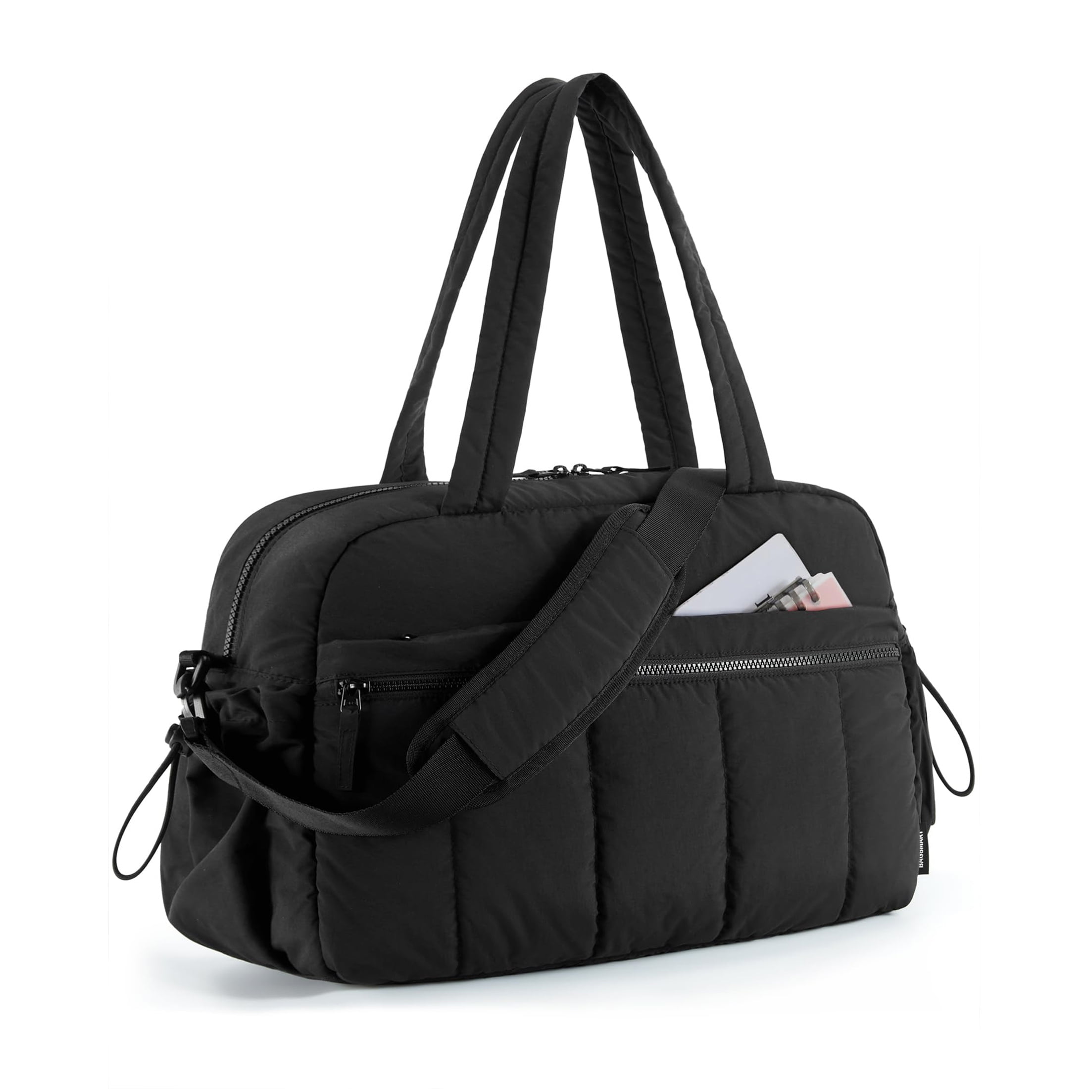 BAGSMART Travel Duffel Bag Gym Bag for Women with Wet Pocket Carry on Weekender Bags for Women Water Resistant Workout Bag Sports Gym Black Walmart Business Supplies