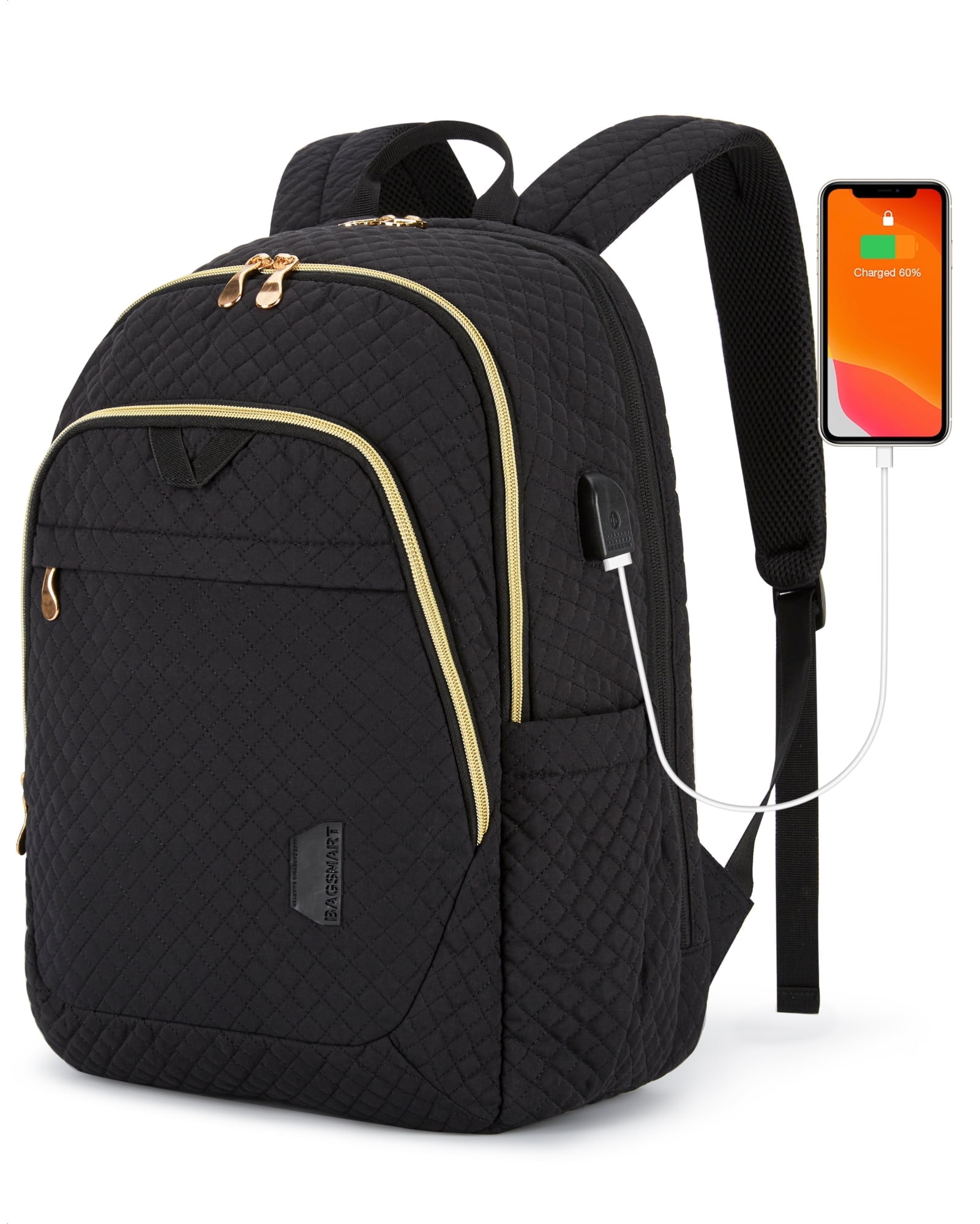 BAGSMART Anti-Theft Travel Laptop Backpack, USB Port