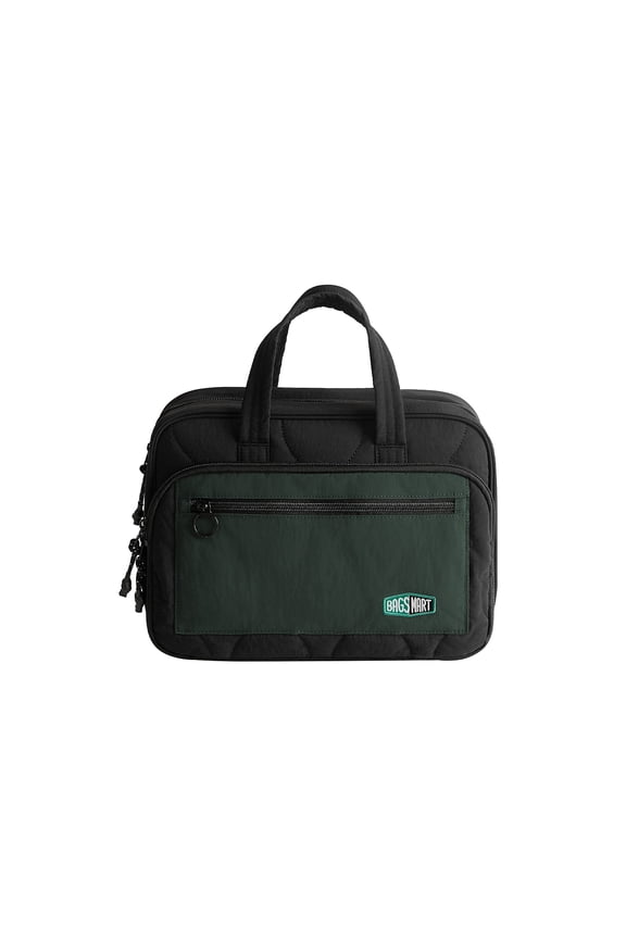BAGSMART Walker 12.6" Polyester Toiletry Bag Water Resistant Black (BM0108140AN298)