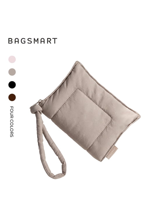 Wallet with Sturdy Handle, Credit Card Holder for Women, Travel Cover Cases & Money Organizers with Zipper Pockets, Multifunctional, Camel