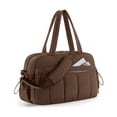 thumbnail image 1 of BAGSMART Travel Duffel Bag, Gym Bag for Women with Wet Pocket, Carry on Weekender Bags for Women, Water Resistant Workout Bag Sports Gym, Chocolate, 1 of 4