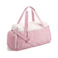 thumbnail image 1 of BAGSMART Weekender Bags for Men Women, Foldable Travel Duffle Bag, Lightweight Overnight Bag With Shoe Compartment, Water Resistant Workout Duffle Sports Bag for Travel Yoga, Dark Pink, 1 of 6
