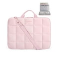 thumbnail image 1 of BAGSMART 15-16" Laptop Shoulder Bag Laptop Sleeve Case with Zipper, Protective Laptop Case Cover Computer Bag Compatible with Macbook Air/Pro 15.6 inch, Shoulder Strap, Baby Pink, 1 of 7