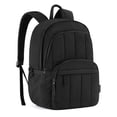 thumbnail image 1 of BAGSMART Lightweight Unisex Backpack, Computer Daypack for 15.6" Laptop, Water-Resistant Work Back Pack College Bookbag, Casual Commute Trip, Puffer Black, 1 of 7