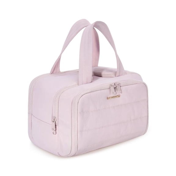 BAGSMART Zora Spacesaver 4-in-1 Puffy Multi-Functional Toiletry Bag for Women – Large Capacity Travel Organizer with 4 Compartments Outdoorfun Makeup Pouch FallFreshness