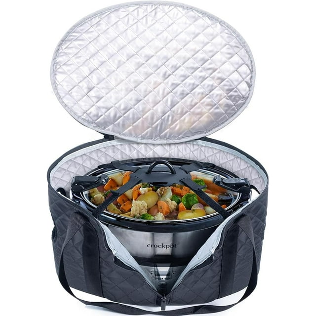 BAGSPRITE Slow Cooker Carrying Case Compatible with 6-8 Quart Crockpot