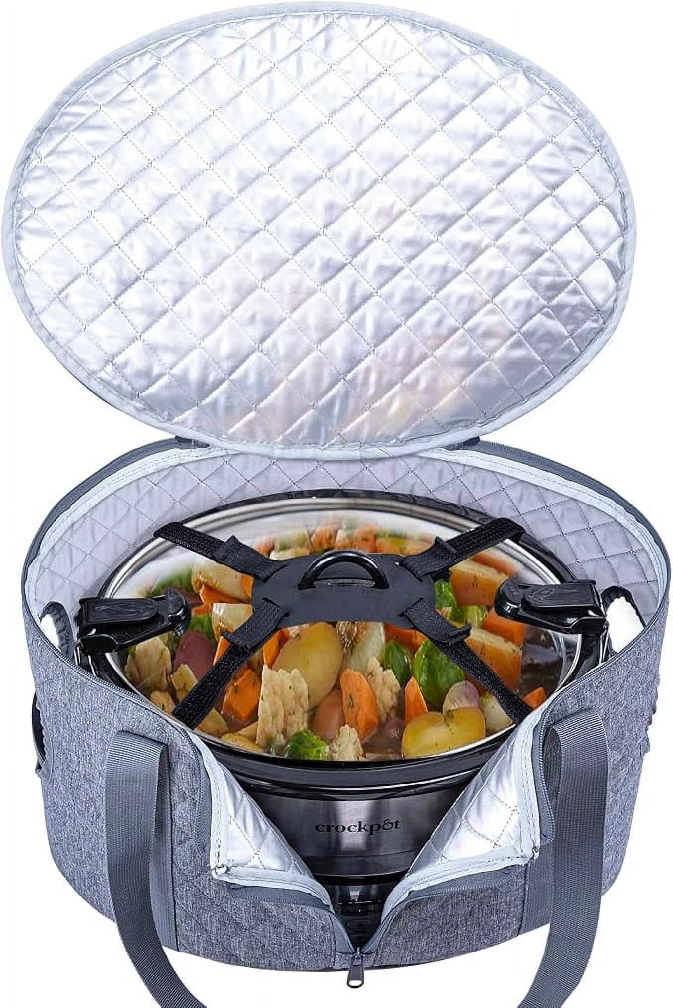 BAGSPRITE Slow Cooker Carrying Case Compatible with 6-8 Quart Crockpot
