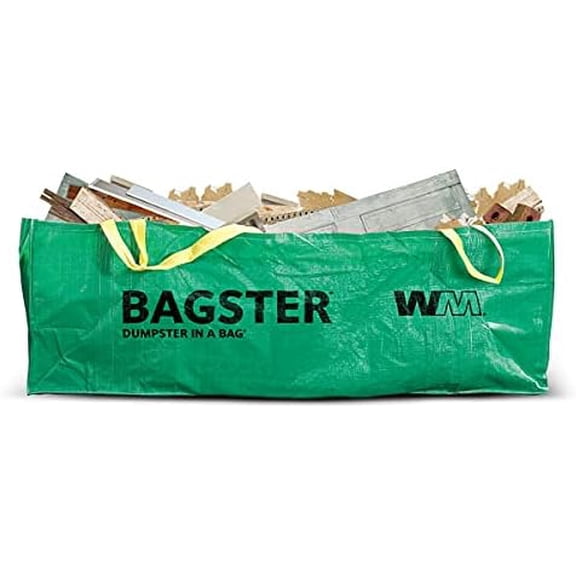 BAGSTER 3CUYD Dumpster in a Bag holds up to 3,300 lb, Green