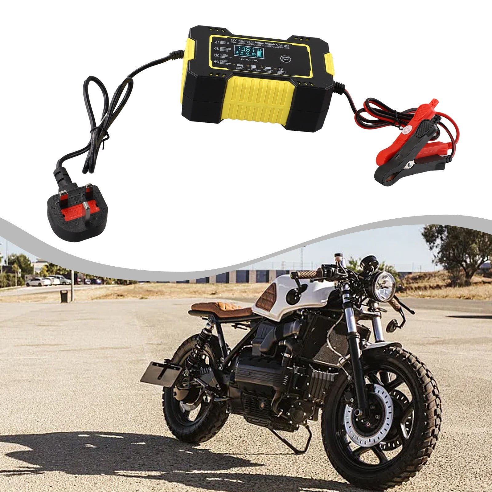 BAGUER 12V 6A Car Battery Charger Automatic Smart Charging Battery Trickle Charger United Kingdom