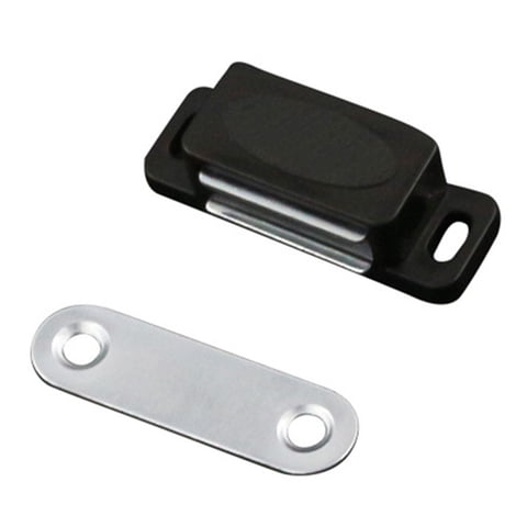 BAGUER 1Pc Cabinet Magnet Latch Door Catch Kitchen Cupboard Wardrobe Closet Drawers Magnetic Closer Furniture Hardware Replacement Black